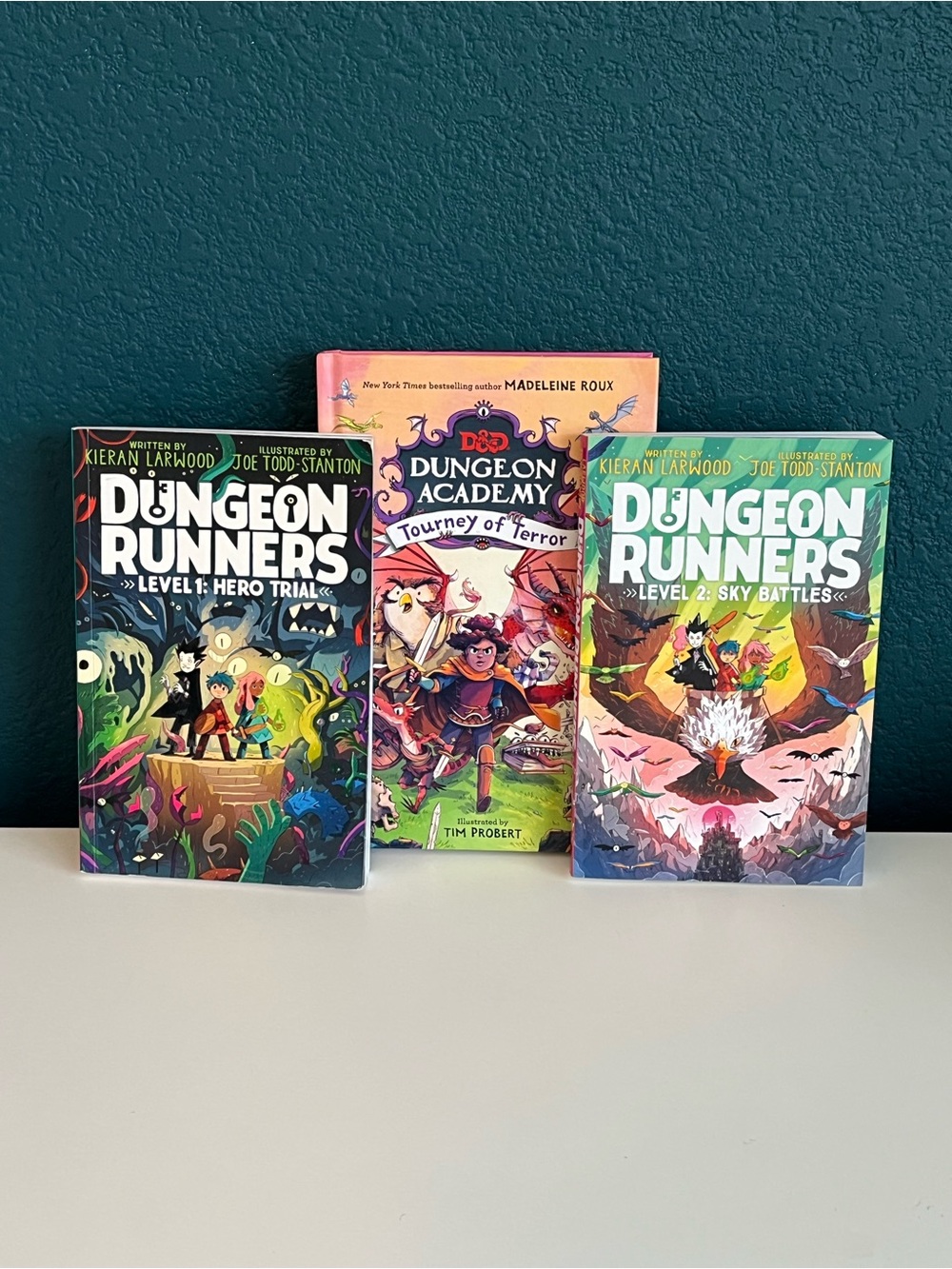Dungeon Runners Level 1 & 2 Books + Dungeon Academy Tourney of Terror Books